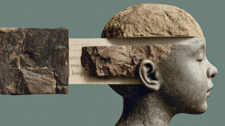 Symbolic scene representing the changing mindset concept through clarity shifts..の素材