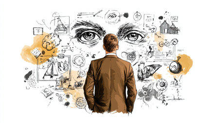 Visual concept highlighting metacognitive control in problem solving situations..の素材