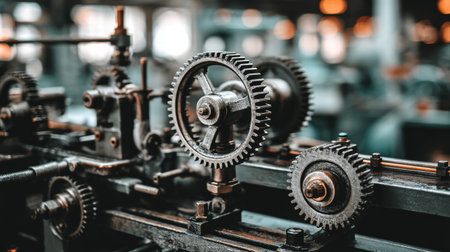 Industrial ship engine concept showing detailed mechanical layout and power flow.の素材