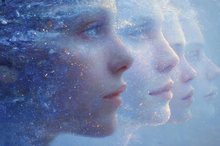 Ancestral trauma concept influencing emotional behavior and identity.の素材