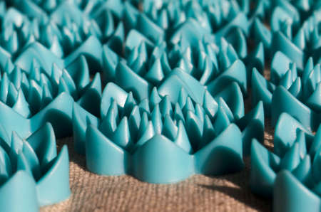 Massage on the mat. Close-upの写真素材