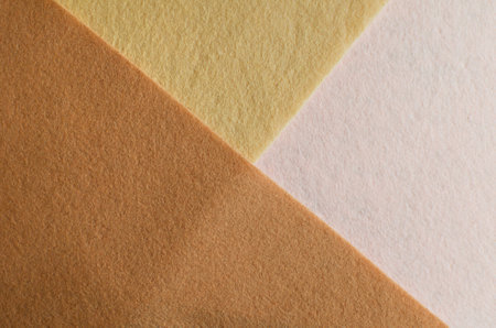 The background is made of colored felt. Materials for creativity. handmade craftsの写真素材
