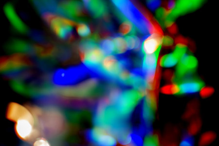 Abstract blurred rainbow background.