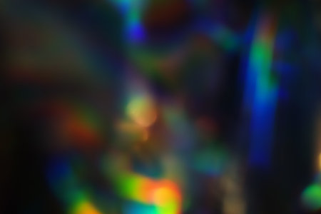 Blurry holographic image. color background
