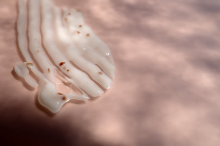 face scrub on a light backgroundの写真素材