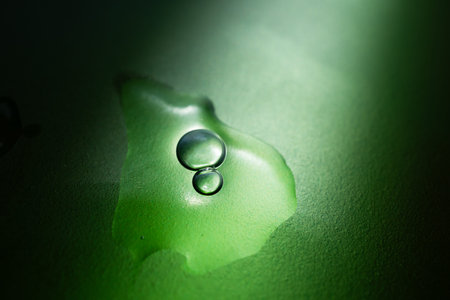 Smear of product on a light background