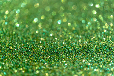 abstract green shimmer background. A backdrop for your celebrationの写真素材