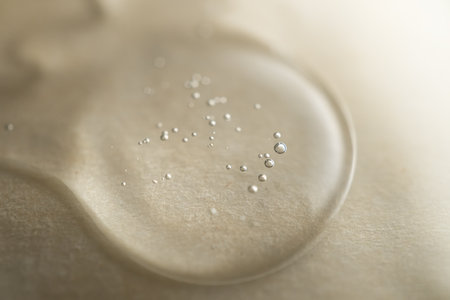 Background from a cosmetic product containing microgranulesの写真素材