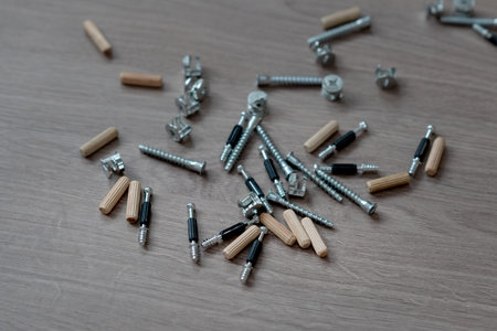 Hardware for furniture in the mounting hole