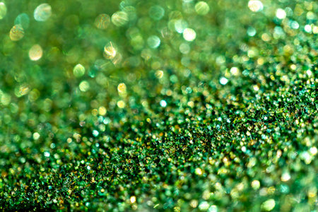 abstract green shimmer background. A backdrop for your celebrationの写真素材