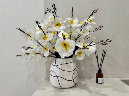 decor, stylish modern interior. High quality photoの写真素材