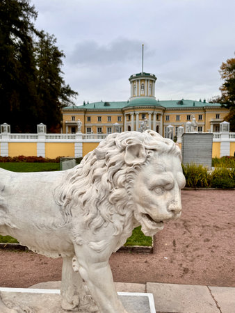 Arkhangelsk Museum-Reserve, Moscow region in autumn. High quality photoの写真素材