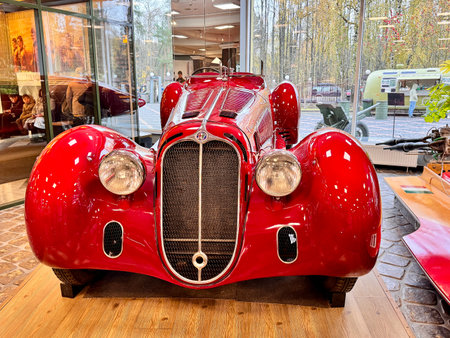 retro cars at the exhibition. High quality photoの写真素材