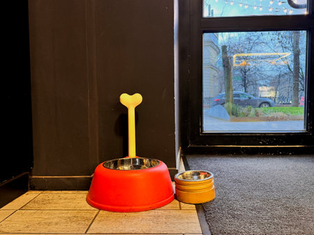 Christmas tree decorated with red bows. High quality photoの写真素材