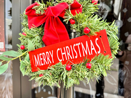 beautiful New Year street decoration merry Christmas Year street decoration merry Christmas. Photoの写真素材