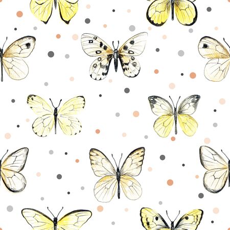 Vintage elegant ink and pencil pattern. Delicate print design.の写真素材