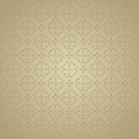 Seamless background of gold color in the style of baroqueのイラスト素材