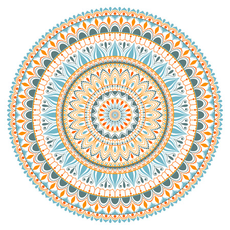 Mandala ornament in the folk style.のイラスト素材