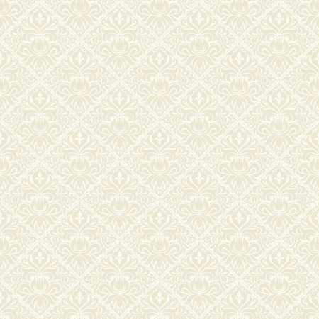 Seamless background of beige color in the style of Damascus. Vintage ornament. Use for wallpaper, printing on the packaging paper, textiles.のイラスト素材