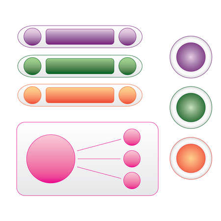 Vector buttons patternのイラスト素材