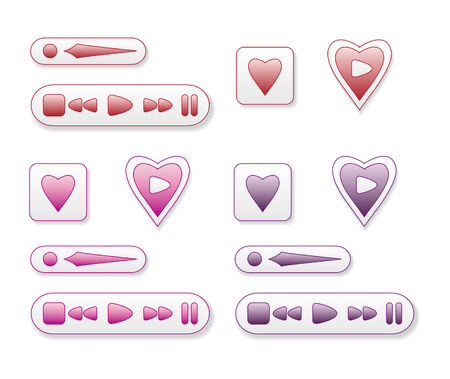 Vector buttons patternのイラスト素材