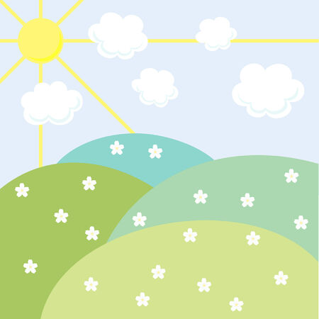  illustration of landscapeのイラスト素材