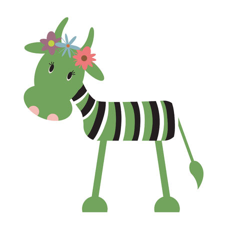  illustration of cartoon cowのイラスト素材