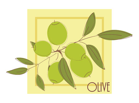   illustration with olivesのイラスト素材
