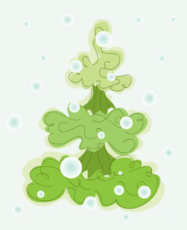 Winter  cardのイラスト素材