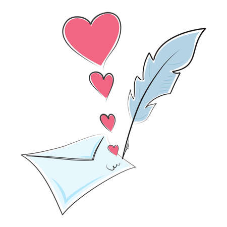 Love letter.  illustrationのイラスト素材