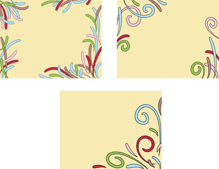 Background with bright ornamental elementsのイラスト素材