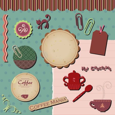 Digital scrapbookingのイラスト素材