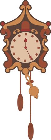 Illustration of vintage clockのイラスト素材