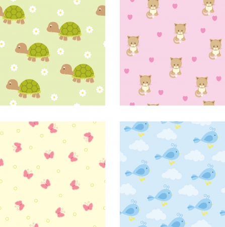 Seamless baby wallpaperのイラスト素材