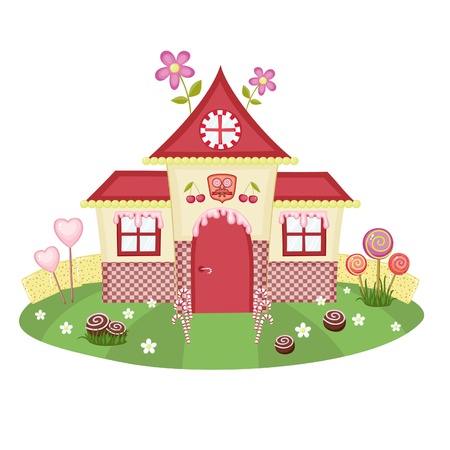 Candy houseのイラスト素材