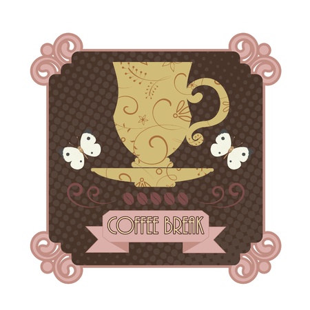 Coffee badgeのイラスト素材