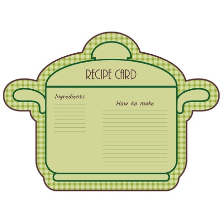Recipe cardのイラスト素材
