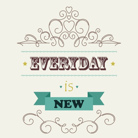 Retro ornate background with quote のイラスト素材