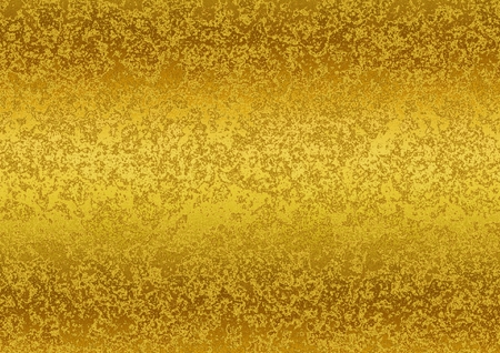 Golden patina vintage texture. Digitally generated beautiful gold glossy abstract background with grunge patina stains.の写真素材