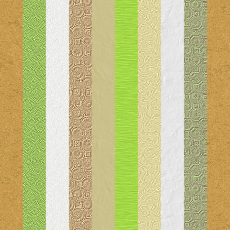 Vintage embossed paper textures stripes. Collage made of nine different digitally generated paper and cardboard textures.の写真素材