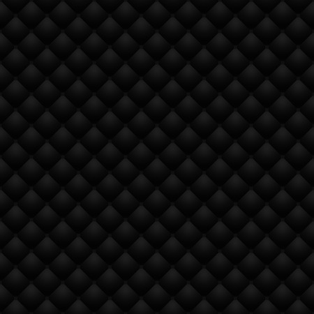 Matte black quilted leather upholstery の写真素材