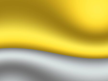 Metallic 3D background, raster. Abstract background with golden top and silver bottom, separated with an elegant wave, design template.の写真素材