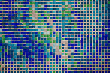colorful glass mosaic wall background