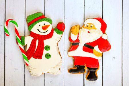 Christmas. gifts, gingerbread concept of a holidayの写真素材