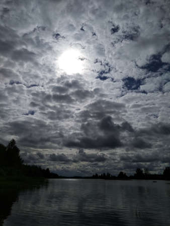 Beautiful evening sky. Evening clouds.のeditorial素材