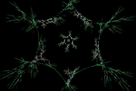 abstract background, unique 3D illustration, multicolored fractal composition for graphic and design...