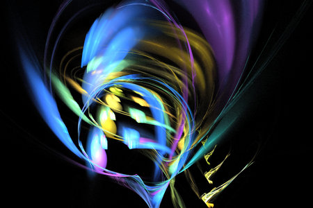 abstract background, unique 3D illustration, multicolored fractal composition for graphic and design...