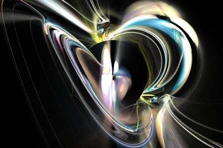abstract background, unique 3D illustration, multicolored fractal composition for graphic and design...
