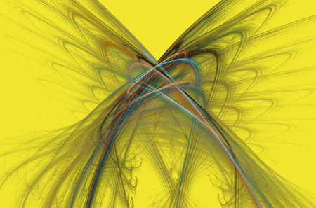 abstract background, unique 3D illustration, multicolored fractal composition for graphic and design...