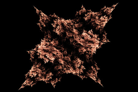 abstract background, 3D illustration, multicolored fractal unique composition for graphic and design art projects. High qualityの写真素材